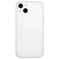 Carcasa de TPU Anti-Huellas Dactilares Mate para iPhone 15 Plus - Blanco