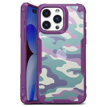 Carcasa Híbrida Anti-Choque para iPhone 15 Pro Max - Camuflaje Militar