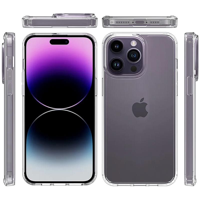 Carcasa Híbrida Anti-Choque para iPhone 15 Pro Max - Transparente