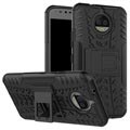 Carcasa Antideslizante Híbrida para Motorola Moto G5S Plus - Negro