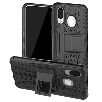 Carcasa Antideslizante Híbrida para Samsung Galaxy A40 - Negro