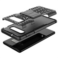 Anti-Slip Samsung Galaxy S10 Hybrid Case with Kickstand - Black