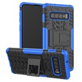 Carcasa Antideslizante Híbrida para Samsung Galaxy S10+ - Azul / Negro