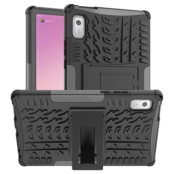 Carcasa Híbrida Antideslizante con Soporte para Lenovo Tab M9 - Negro