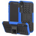 Carcasa Antideslizante Híbrida con Función de Soporte para iPhone XR - Negro / Azul