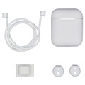 4-in-1 Apple AirPods / AirPods 2 Silicone Accessories Kit - White