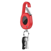 Funda Apple AirTag Clip-And-Go con mosquetón - Rojo