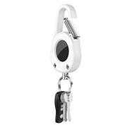 Funda Apple AirTag Clip-And-Go con mosquetón - Blanco