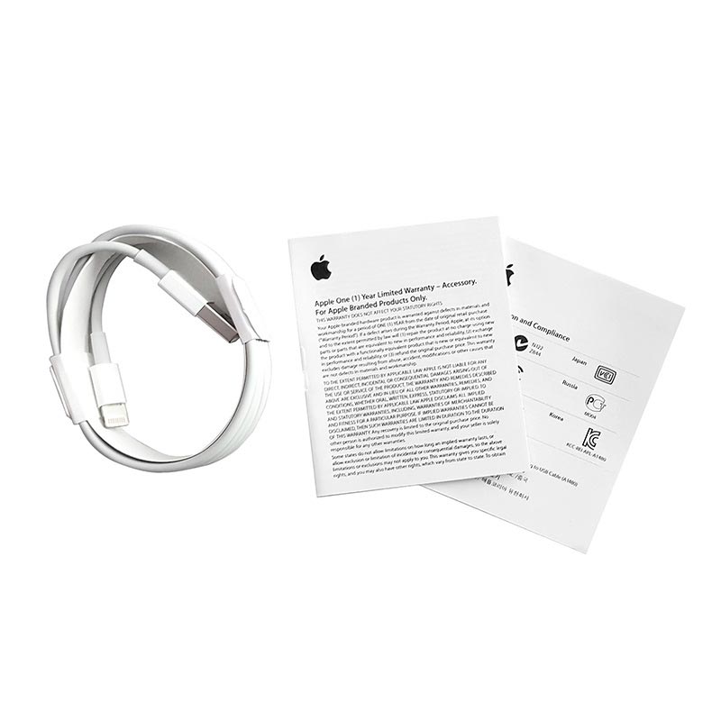 Cargador Original Apple Cub 12w Para iPad iPhone + Cable 1m