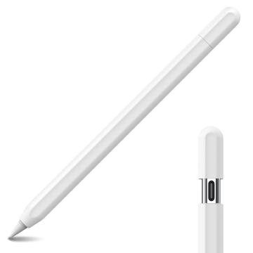 Funda de silicona Ahastyle PT65-3 para Apple Pencil (USB-C) - Blanco