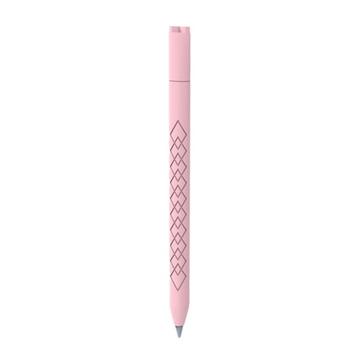Funda de silicona con textura de diamante para Apple Pencil (USB-C) - Rosa