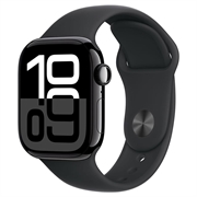 Apple Watch 10 GPS MWWE3QN/A - Aluminio, correa deportiva negra, S/M, 42mm - Negro azabache