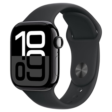 Apple Watch 10 GPS MWWE3QN/A - Aluminio, correa deportiva negra, S/M, 42mm - Negro azabache