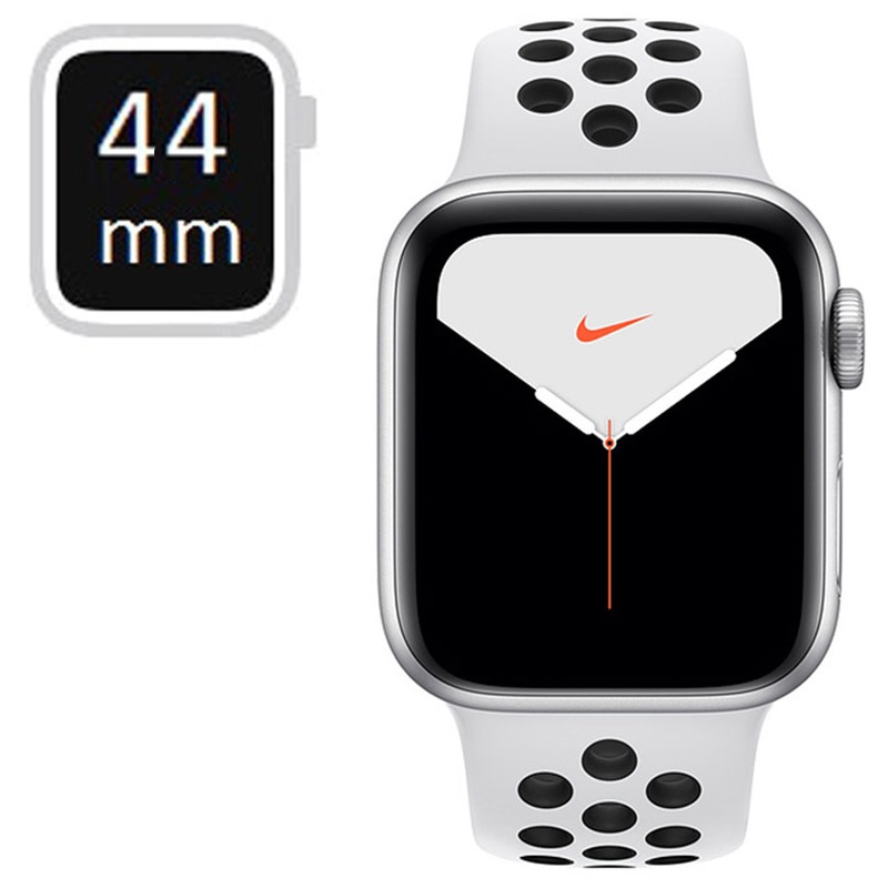 Apple Watch Nike Series 5 GPS MX3V2FD/A - 44mm - Plateado