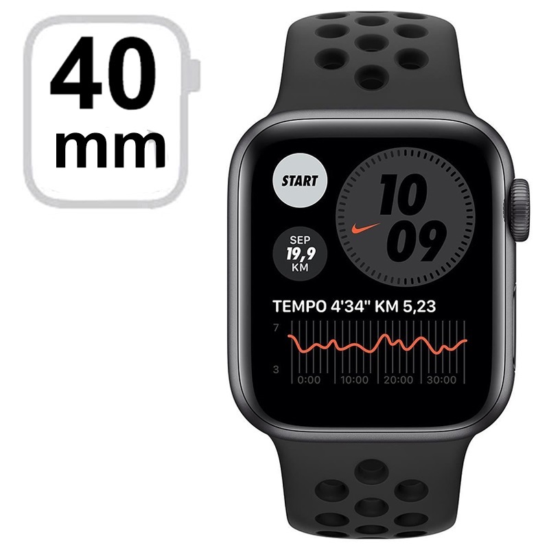 Valle Norma Formación Apple Watch Nike Series 6 LTE M07E3FD/A - 40mm - Gris Espacial