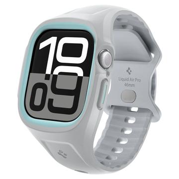 Apple Watch Series 10 Spigen Liquid Air Pro Funda con Correa - 46mm - Gris