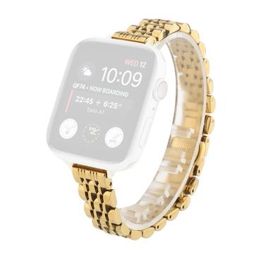 Apple Watch Series 10/9/8/SE (2022)/7/SE/6/5/4/3/2/1 Correa elegante de acero inoxidable - 42mm/41mm/40mm/38mm - Oro