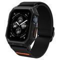 Apple Watch Series 9/8/SE (2022)/7/SE/6/5/4 Correa Spigen Lite Fit Pro con funda - 44mm, 45mm - Negro