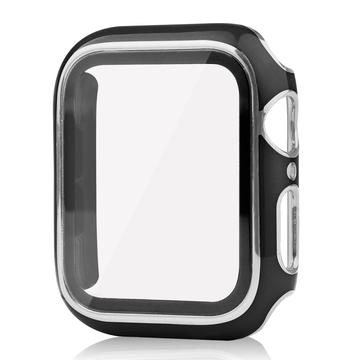 Carcasa con Cristal Templado para Apple Watch Series SE (2022)/SE/6/5/4 - 44mm - Negro