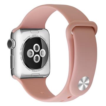 Correa de silicona suave Apple Watch Series SE (2023)/10/9/8/SE (2022)/7/SE/6/5/4/3/2/1 - 42mm/41mm/40mm/38mm - Rosa