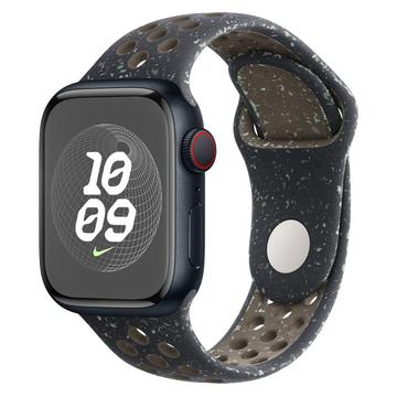 Apple Watch Series Ultra 2/Ultra/10/9/8/SE (2022)/7/SE/6/5/4/3/2/1 Correa de silicona Lippa Flour - 49mm/46mm/45mm/44mm/42mm - Negro