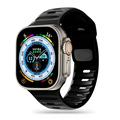 Correa de silicona Tech-Protect IconBand Line para Apple Watch Series Ultra 2/Ultra/9/8/SE (2022)/7/SE/6/5/4/3/2/1 - 49mm/45mm/44mm/42mm - Negro