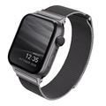 Apple Watch Series Ultra 2/Ultra/10/9/8/SE (2022)/7/SE/6/5/4/3/2/1 UNIQ Dante Correa milanesa - 49mm/45mm/44mm/42mm - Grafito