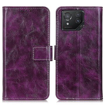 Funda con Cierre Magnético para Asus ROG Phone 8/8 Pro - Estilo Cartera - Púrpura