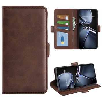 Funda billetera con cierre magnético Asus Zenfone 12 Ultra - Textura de becerro