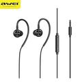 Auriculares deportivos con gancho Awei L3 - 3,5 mm - Negro