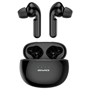 Auriculares Inalámbricos TWS Awei T6C con Carcasa de Carga - Negro