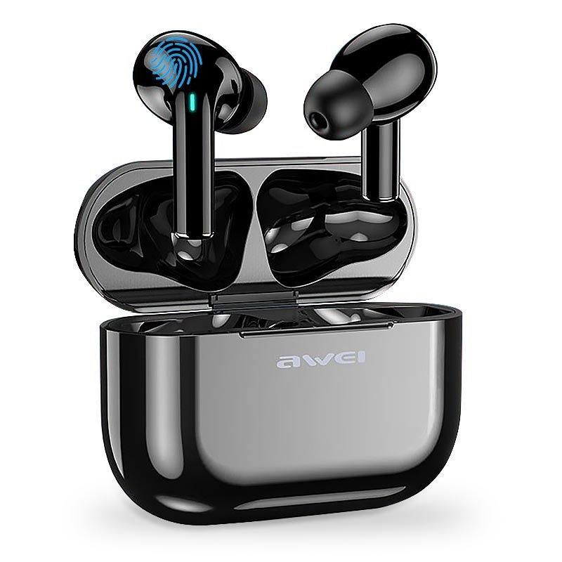 Auriculares Inalámbricos Awei T29 con Base de Carga Negro
