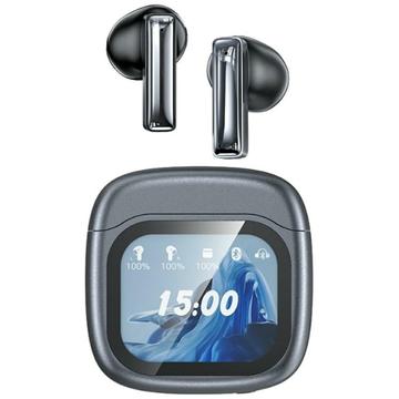 Auriculares Awei TP100 ENC TWS con estuche de carga con pantalla táctil - Negro
