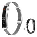 B3 Pulsera inteligente / Fitness Tracker con dos correas - Plata