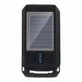 BG-1706 USB+Solar Recargable Luces de Bicicleta Impermeable 6 Modos de Luz Doble Faro de Bicicleta con Alarma de Bocina - Negro