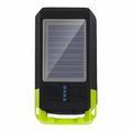 BG-1706 Luces de bicicleta recargables USB+Solar Impermeables 6 modos de luz Faro doble para bicicleta con alarma de bocina - Verde