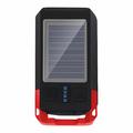 BG-1706 USB+Solar Recargable Luces de Bicicleta Impermeable 6 Modos de Luz Doble Faro de Bicicleta con Alarma de Bocina - Rojo