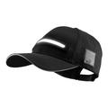 BQ-TD3 Gorra de béisbol LED recargable con 3 modos de iluminación - Negra