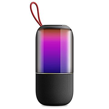 BT2675 Altavoz portátil Bluetooth resistente al agua con luz RGB - Negro