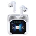 BY16 Auriculares inalámbricos inteligentes con traducción de voz - Traductor de más de 150 idiomas - Blanco