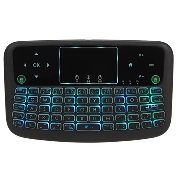 Backlit Wireless Keyboard / Touchpad for Smart TV A36 - Black