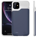 Carcasa con Batería de Reserva para iPhone 11 - 6000mAh - Azul Oscuro / Gris