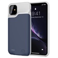 Carcasa con Batería de Reserva para iPhone 11 - 6000mAh - Azul Oscuro / Gris