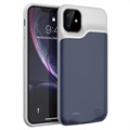 Carcasa con Batería de Reserva para iPhone 11 - 6000mAh - Azul Oscuro / Gris