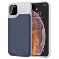 Carcasa con Batería de Reserva para iPhone 11 Pro - 5200mAh - Azul Oscuro / Gris