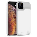 Carcasa con Batería de Reserva para iPhone 11 Pro - 5200mAh - Blanco / Gris