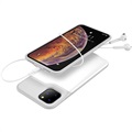 Carcasa con Batería de Reserva para iPhone 11 Pro - 5200mAh - Blanco / Gris