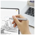 Baseus 2-in-1 Capacitive Touchscreen Stylus and Ballpoint Pen - Silver