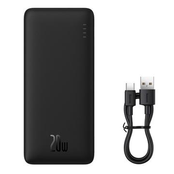 Baseus Airpow 10000mAh Banco de energía de carga rápida con dos puertos - 20W - Negro