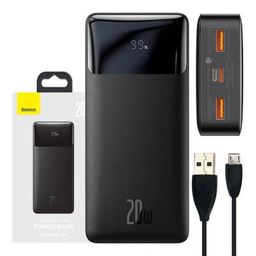 Baseus Bipow Digital Display 20W Power Bank 20000mAh - Negro